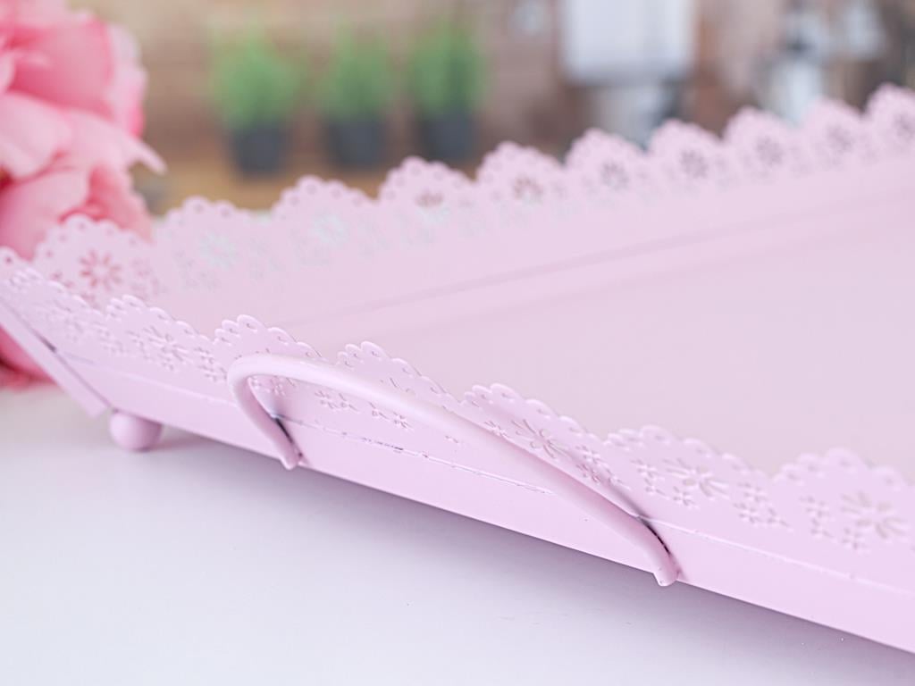 Emma ТАБЛА Ковано желязо 43,5x28,5x5,0 cm Pink