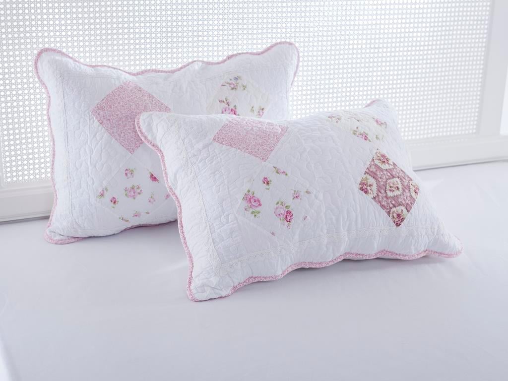 Esben ПОКРИВКА ЗА ЛЕГЛО К Двоен Печворк 240x260 cm Pink