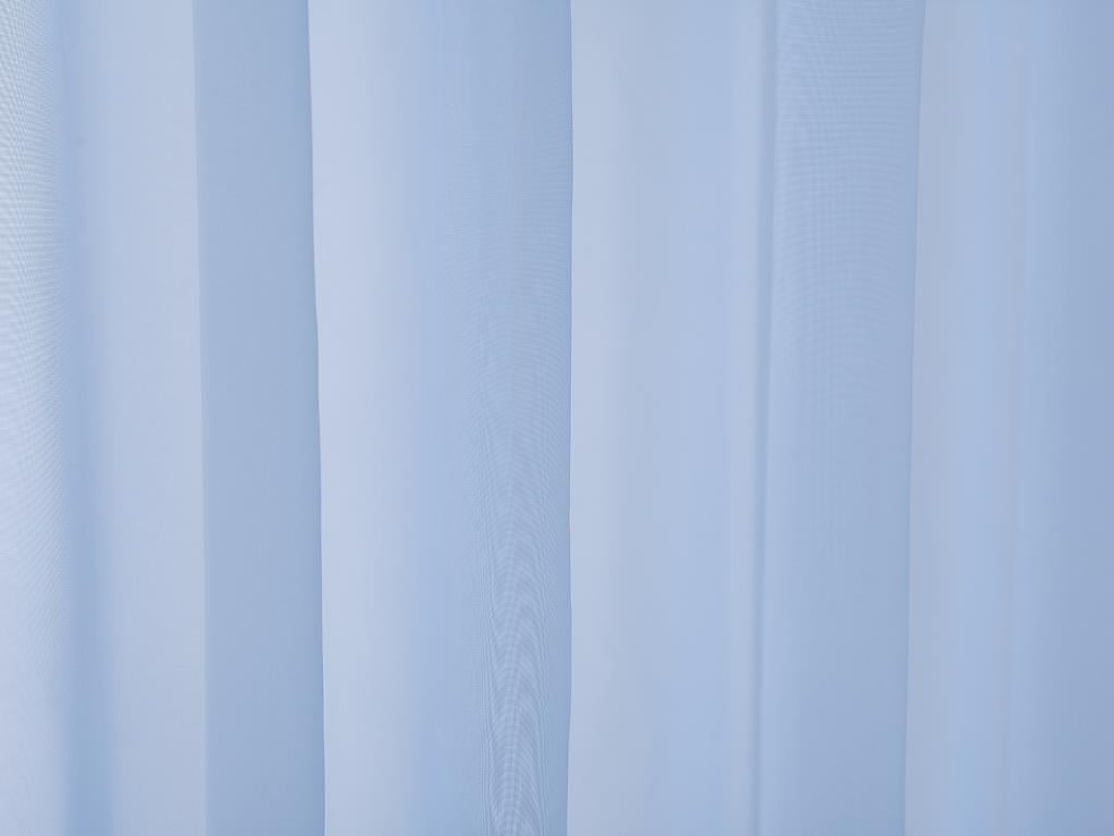Evelyn Weaved Tulle Curtain Blue