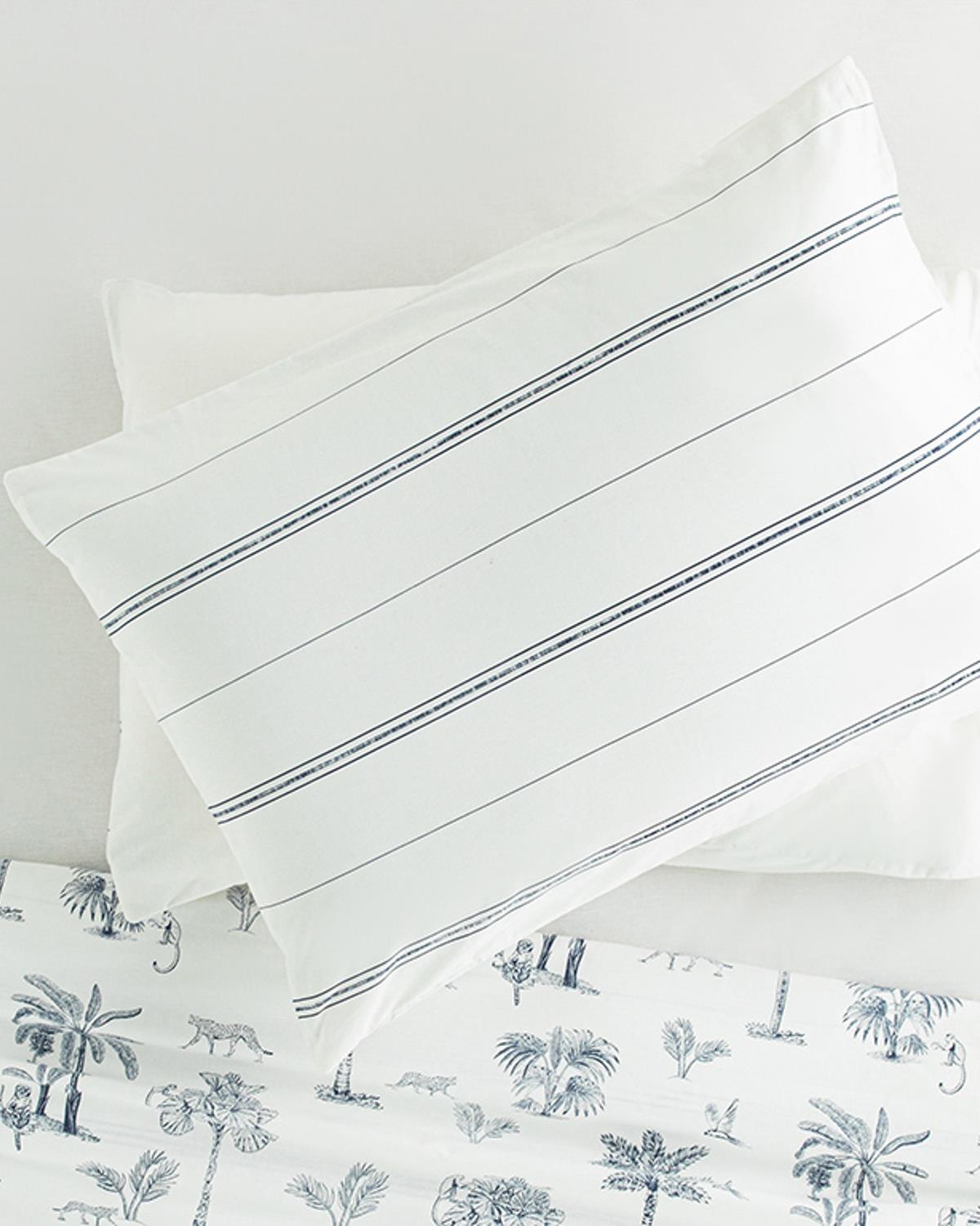 Exotic Forest Калъфка За Възглавница 2 бр. Памучен 50x70 см Морскосин