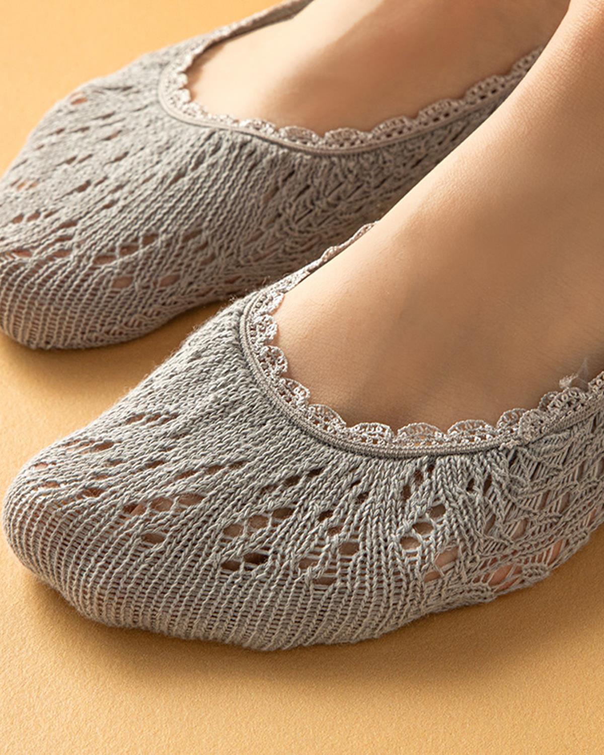 Fairy Tale Лот Чорапи 2 бр. Памук 36-40 Екрю - Сив