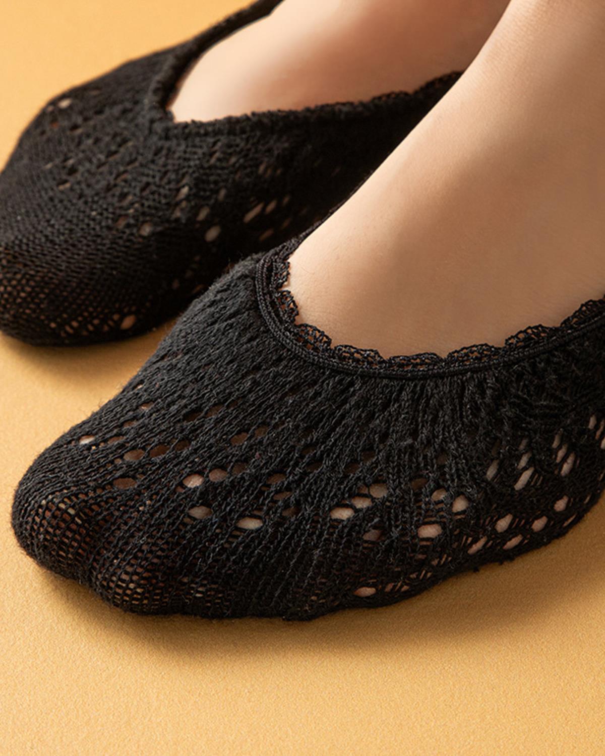 Fairy Tale Чорапи Бабет 2Бр., Памучен, Черно, 36-40