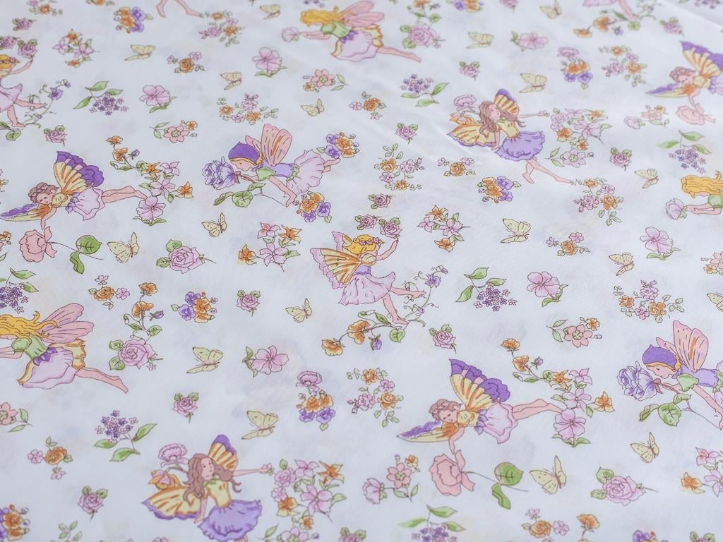 Fairy ДЕТСКО СПАЛНО БЕЛЬО Tek Kişilik Памучен 160x220 cm Pink