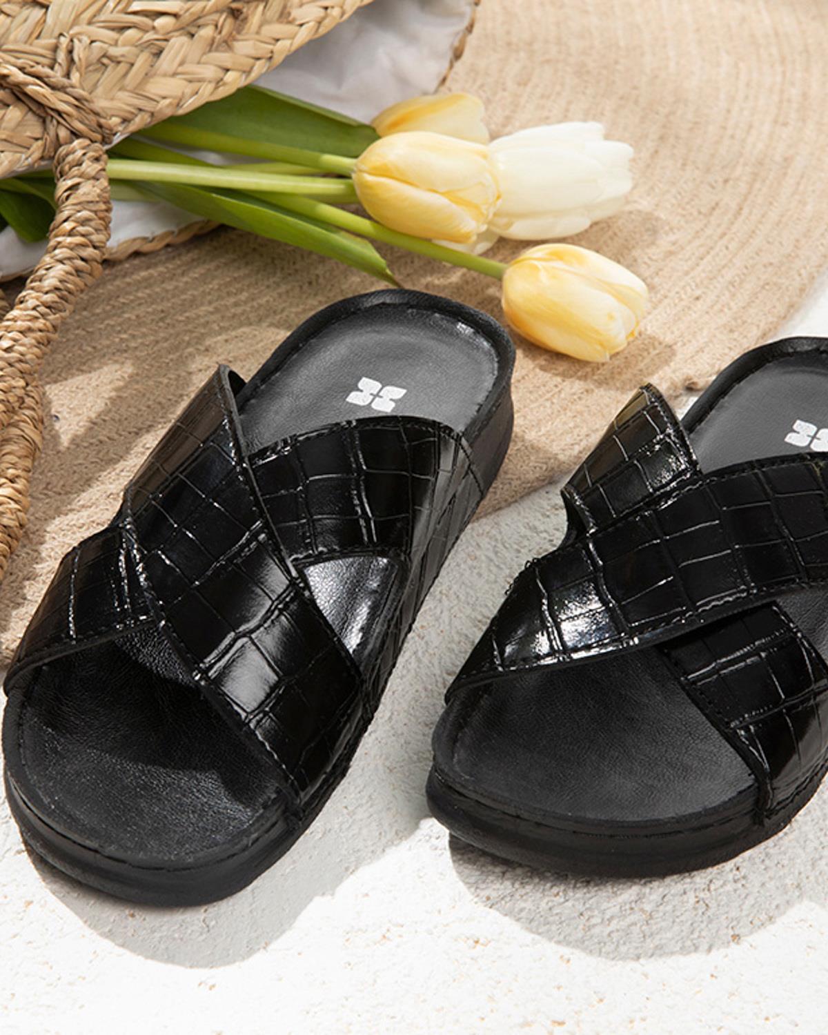 Fiona Домашни Чехли Чехли Полиуретан 36 Черен