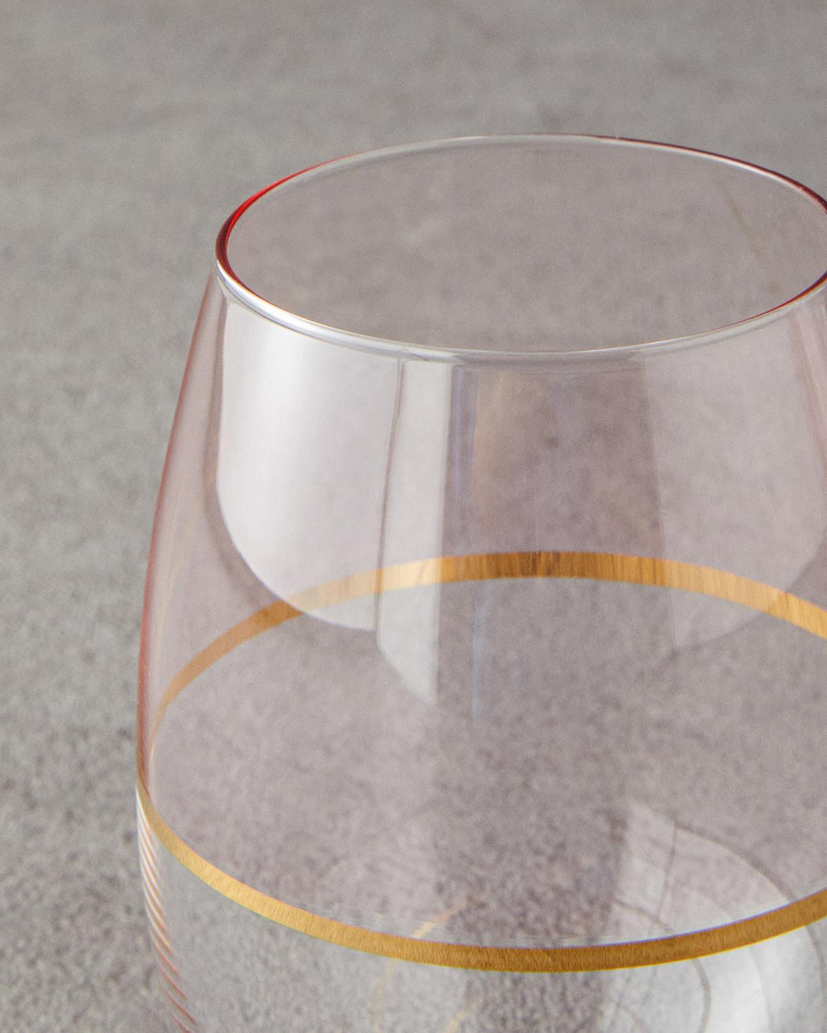 Fiore Чаша 4 бр. Стъкло 300 мл Светлорозов