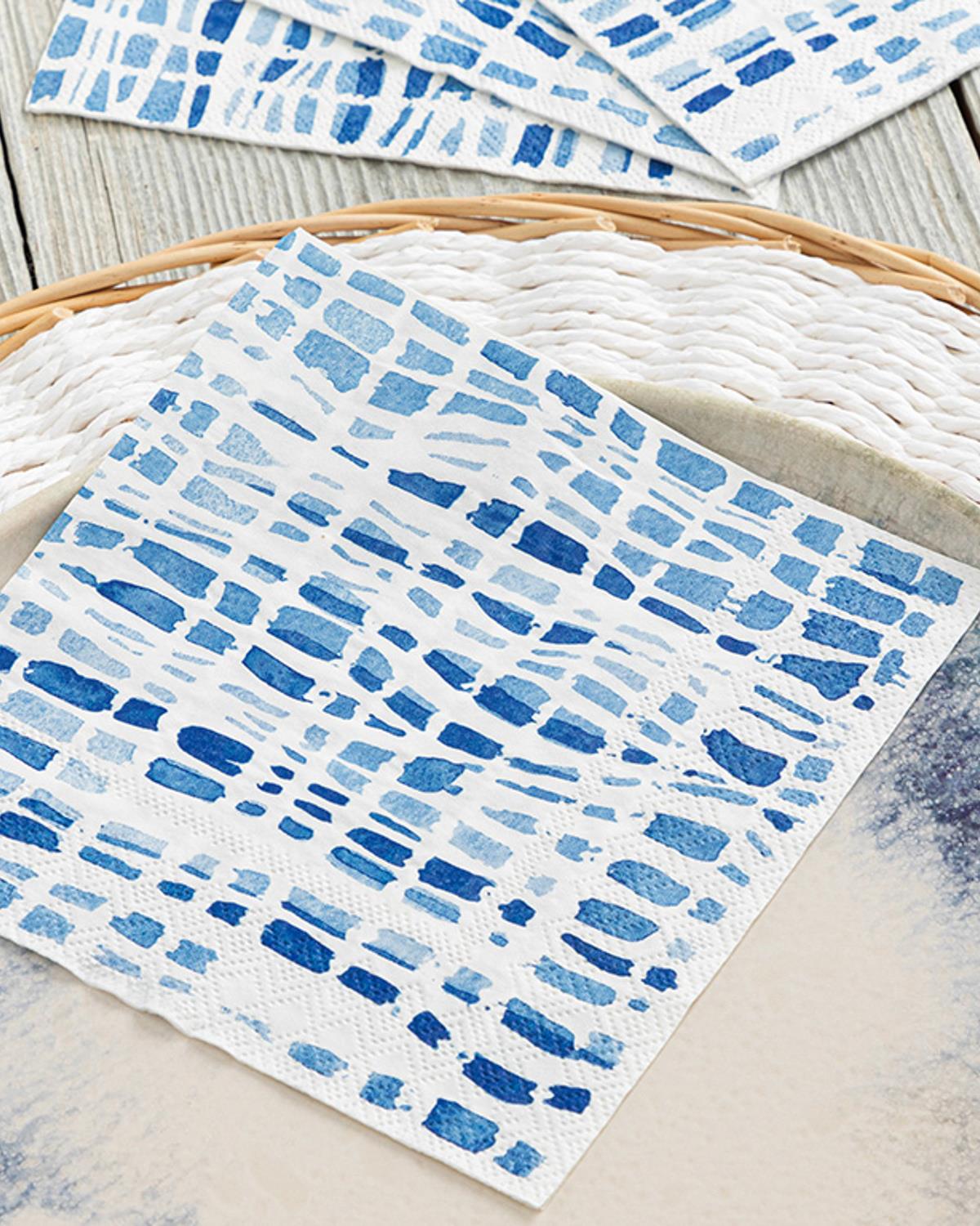 Firuza Хартийни Салфетки 20 Бр., Хартия, Синьо, 33 X 33 Cm