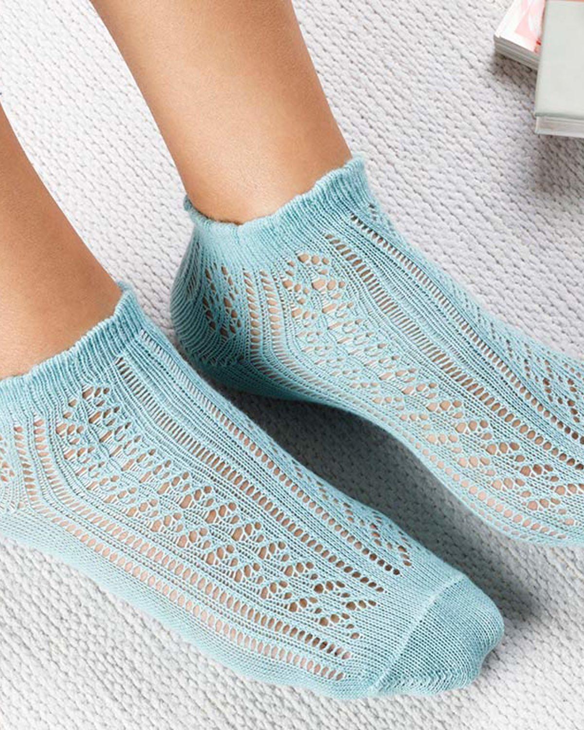 Fishnet Чорапи Памук Стандартен Зелен