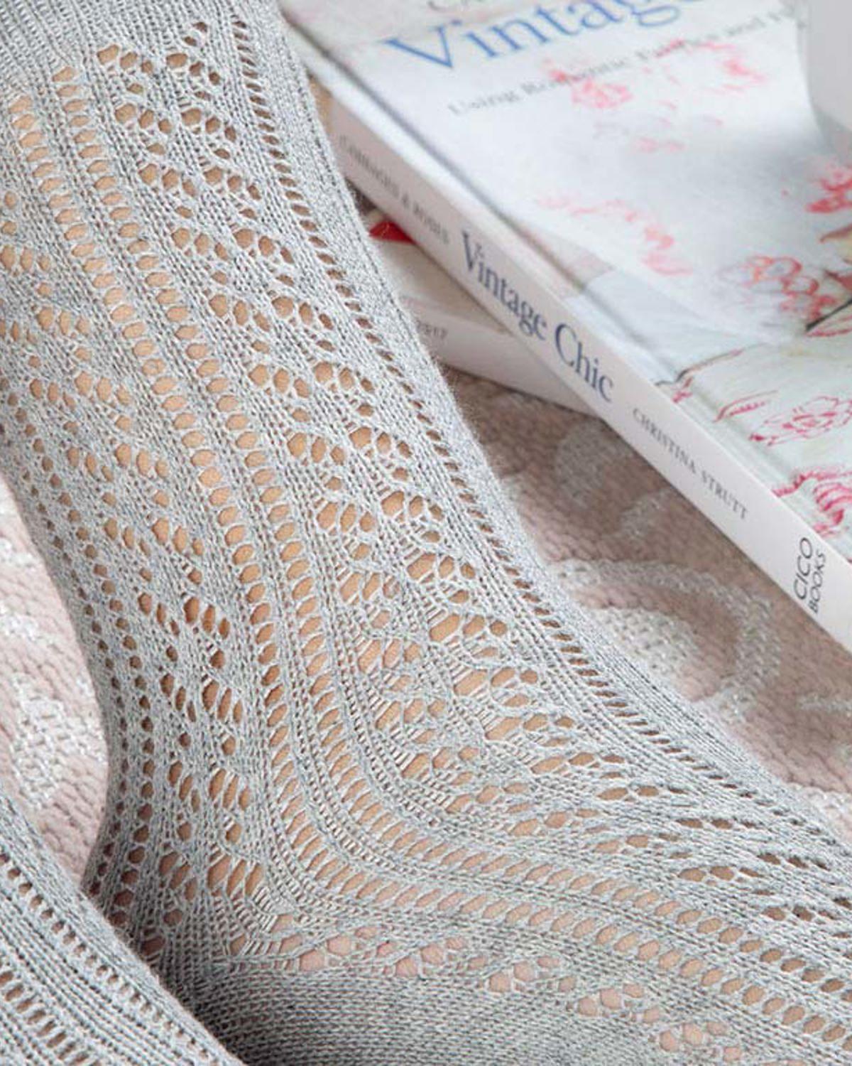 Fishnet Long Чорапи Памук Стандартен Сив