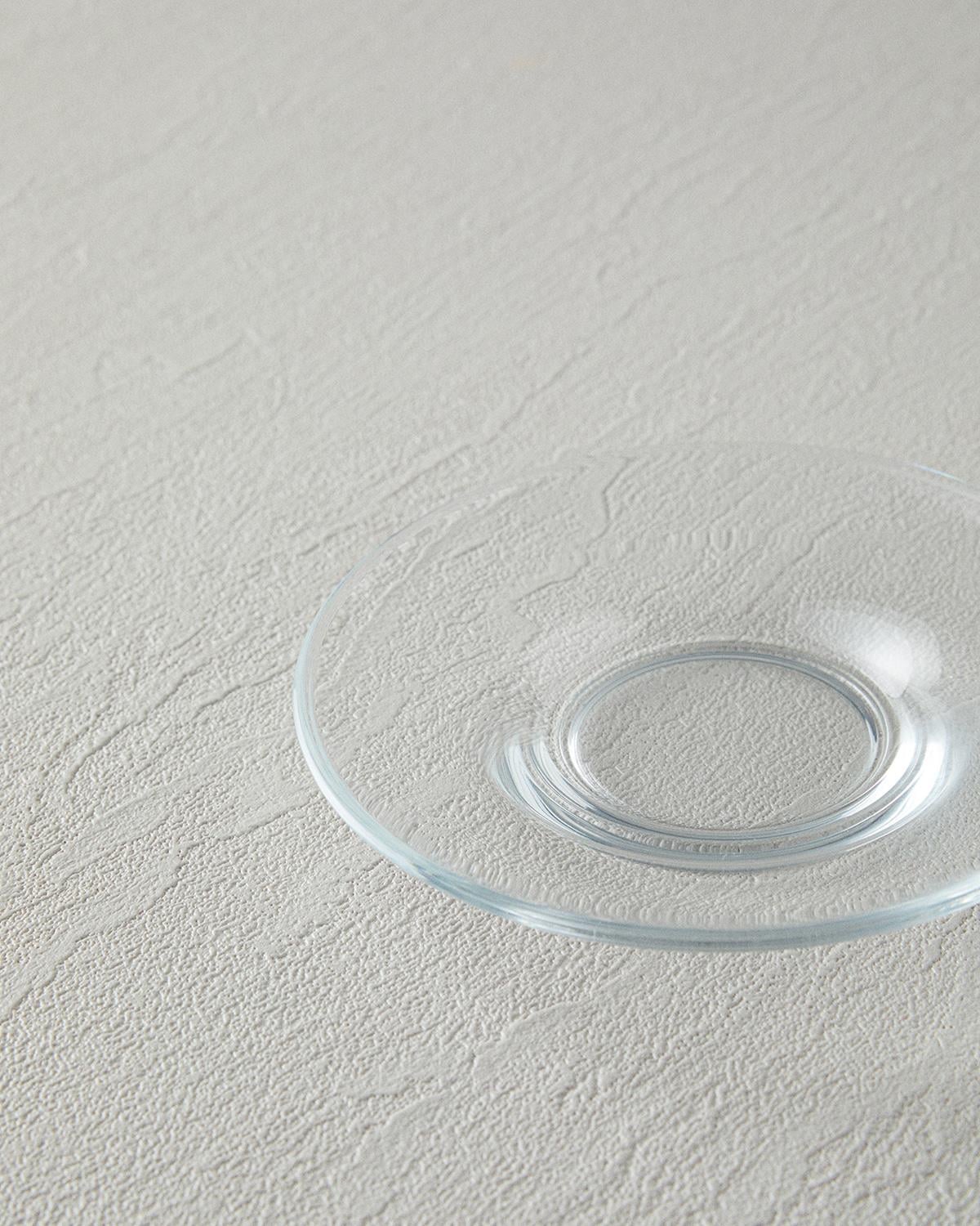 Fitted Glass 6 pcs Tea Plate 12 cm Transparent