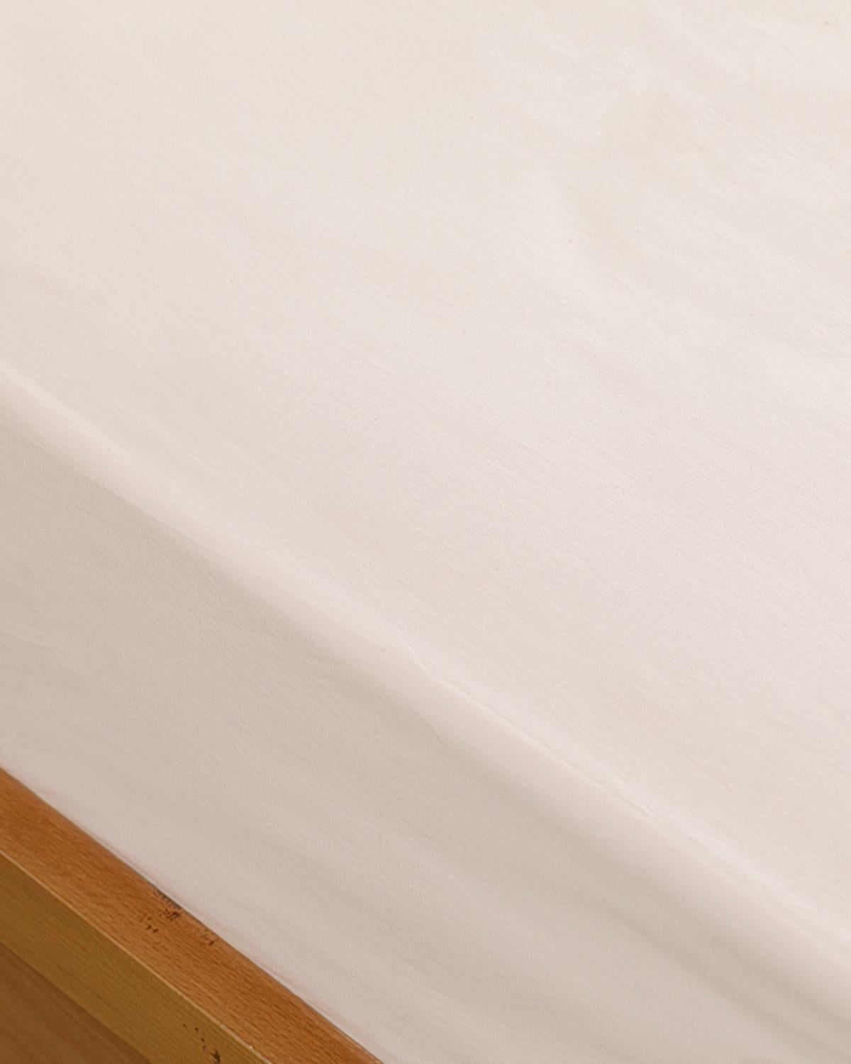 Flat 2 Чаршаф С Ластик Междинен размер Памучен 140x200 см Розов