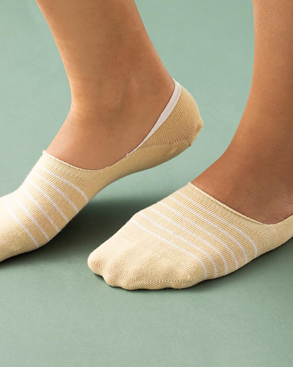 Fleur Чорапи Бабет Дамски, Памучен, Жълто, 36-40