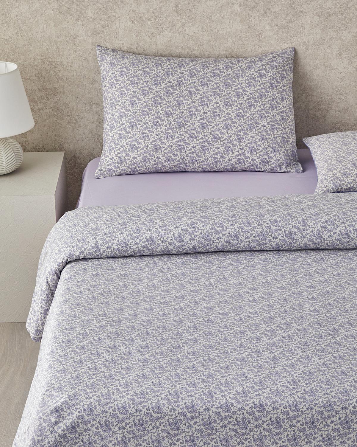Спален Комплект Единичен Лесно за гладене 160x220 см Виолетов..