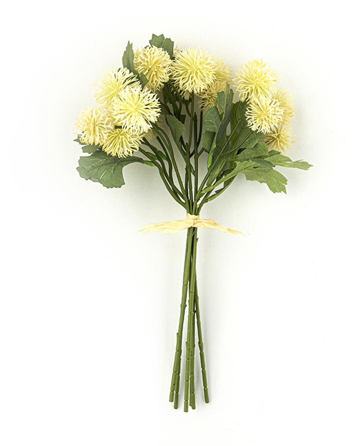 Flower Dots ЕДНА КЛОНКА ИЗКУСТВЕ 56 cm White