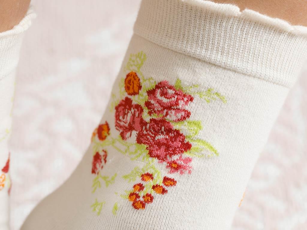 Flower ЧОРАПИ Памучен Standart Cream.