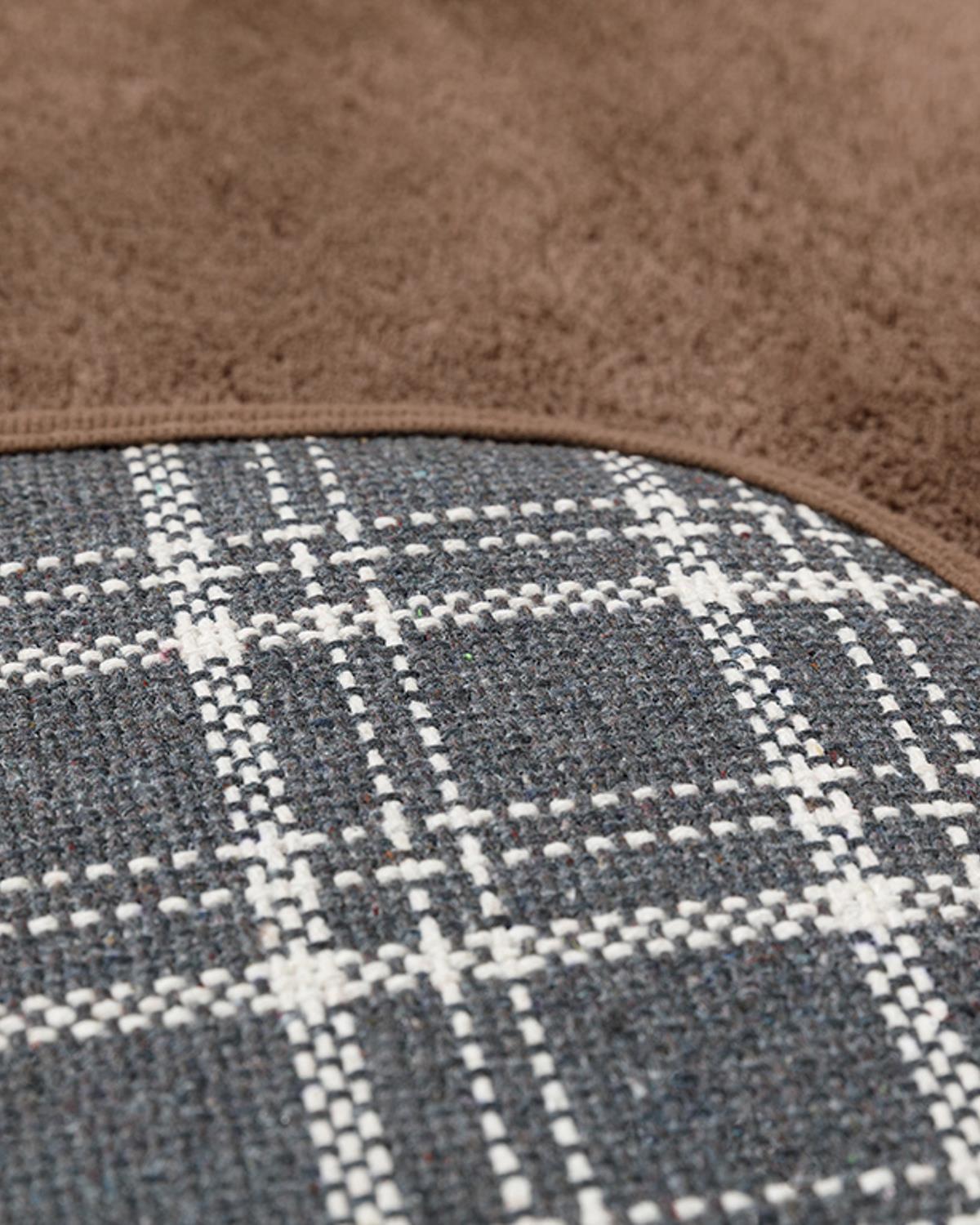 Fluffy Комплект Постелки За Баня 2 бр. Полиестер 60x90 + 50x60 см Кафяв