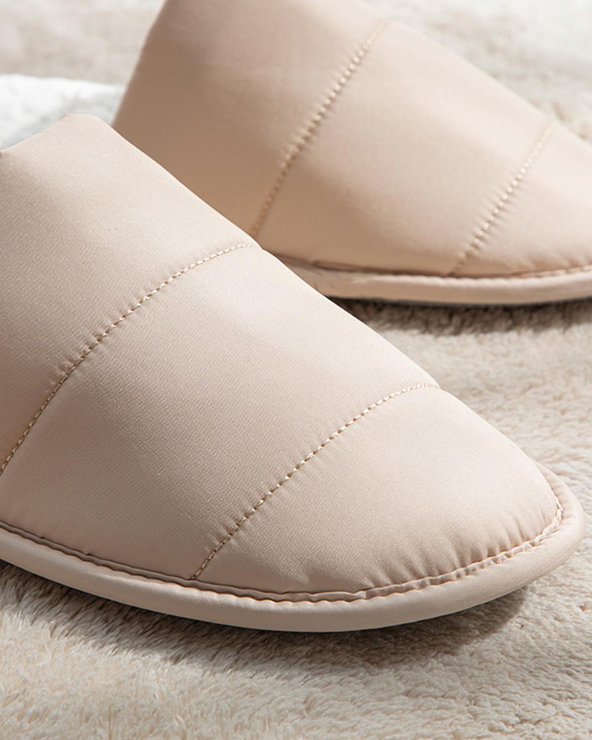 Fly Пантофи За Дома Дамски, Тъмно Бежово, 37