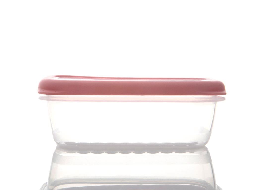 Frey КУТИЯ ЗА СЪХРАНЕНИЕ Правоъгълен малък Пластмасов 350 ml Pink