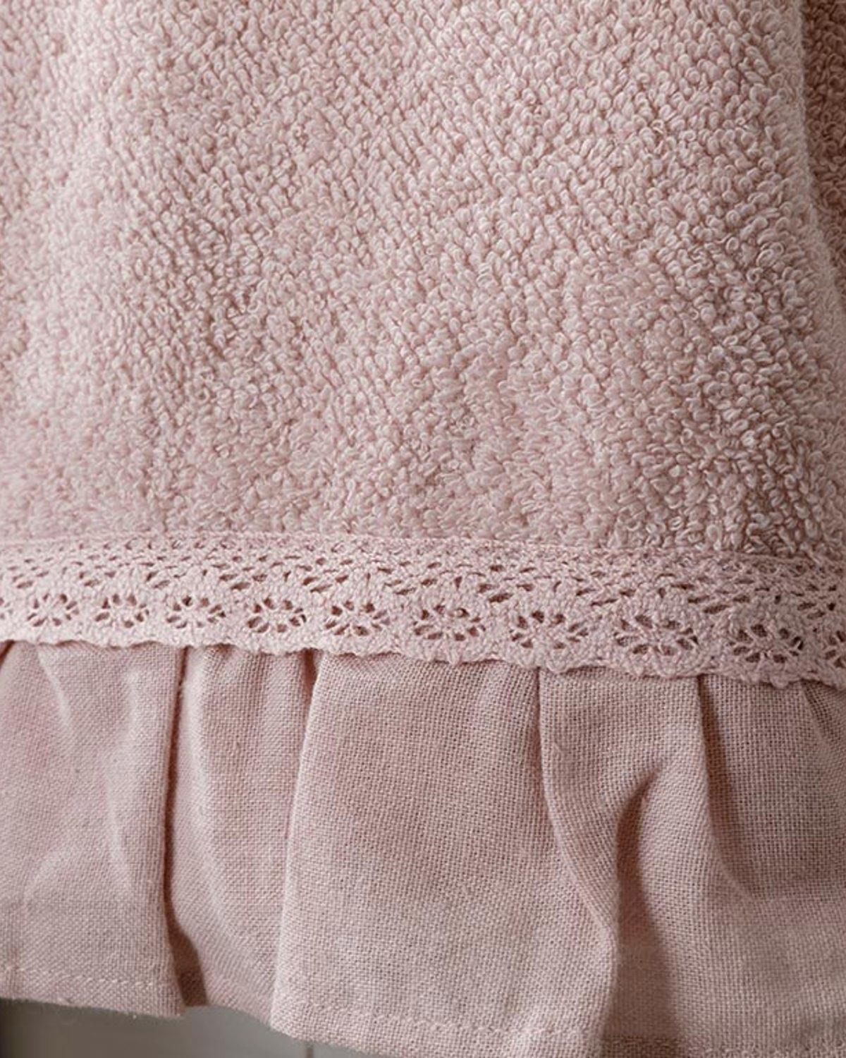 Frill Кърпа За Лице С волан 50x80 см Нюд