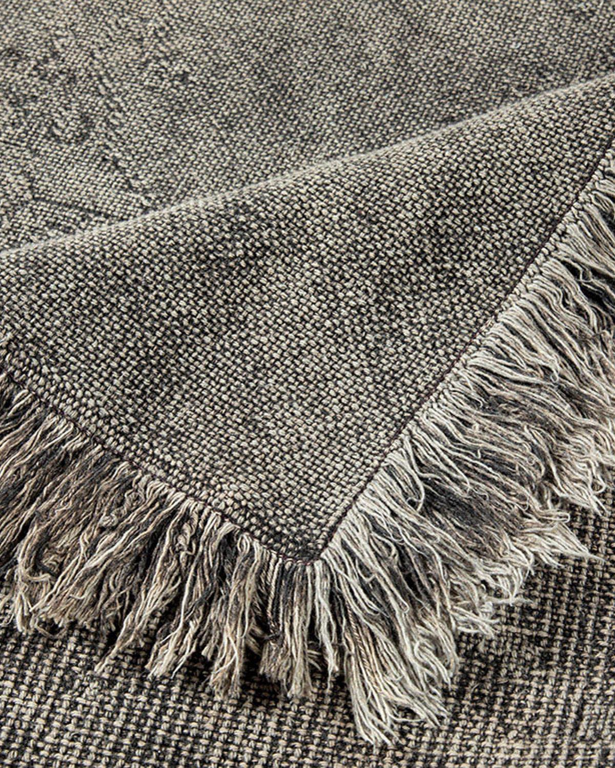 Fringe Килим Памучен, Сиво, 120 X 180 Cm