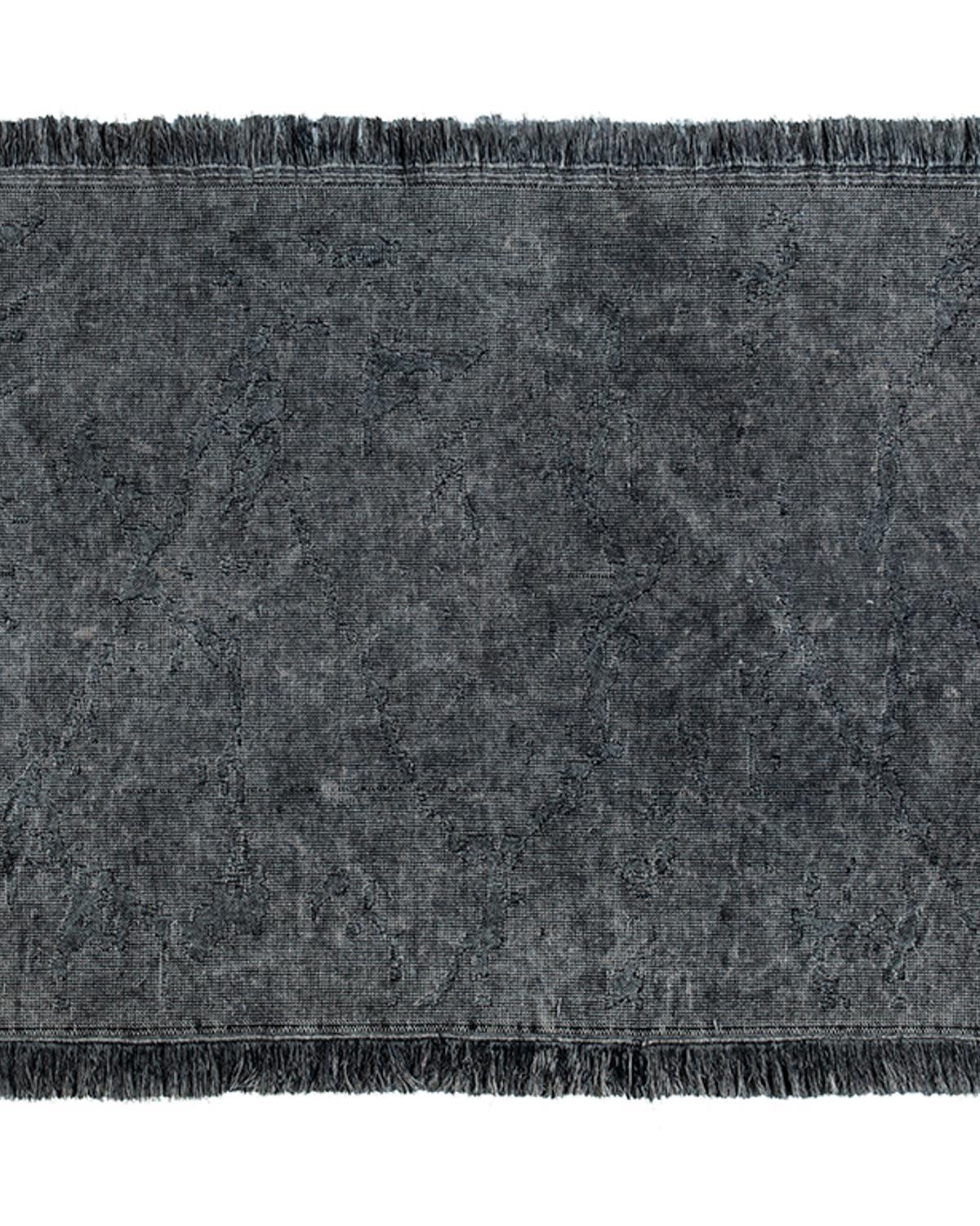 Fringe Килим Памучен, Тъмно Синьо, 160 X 230 Cm