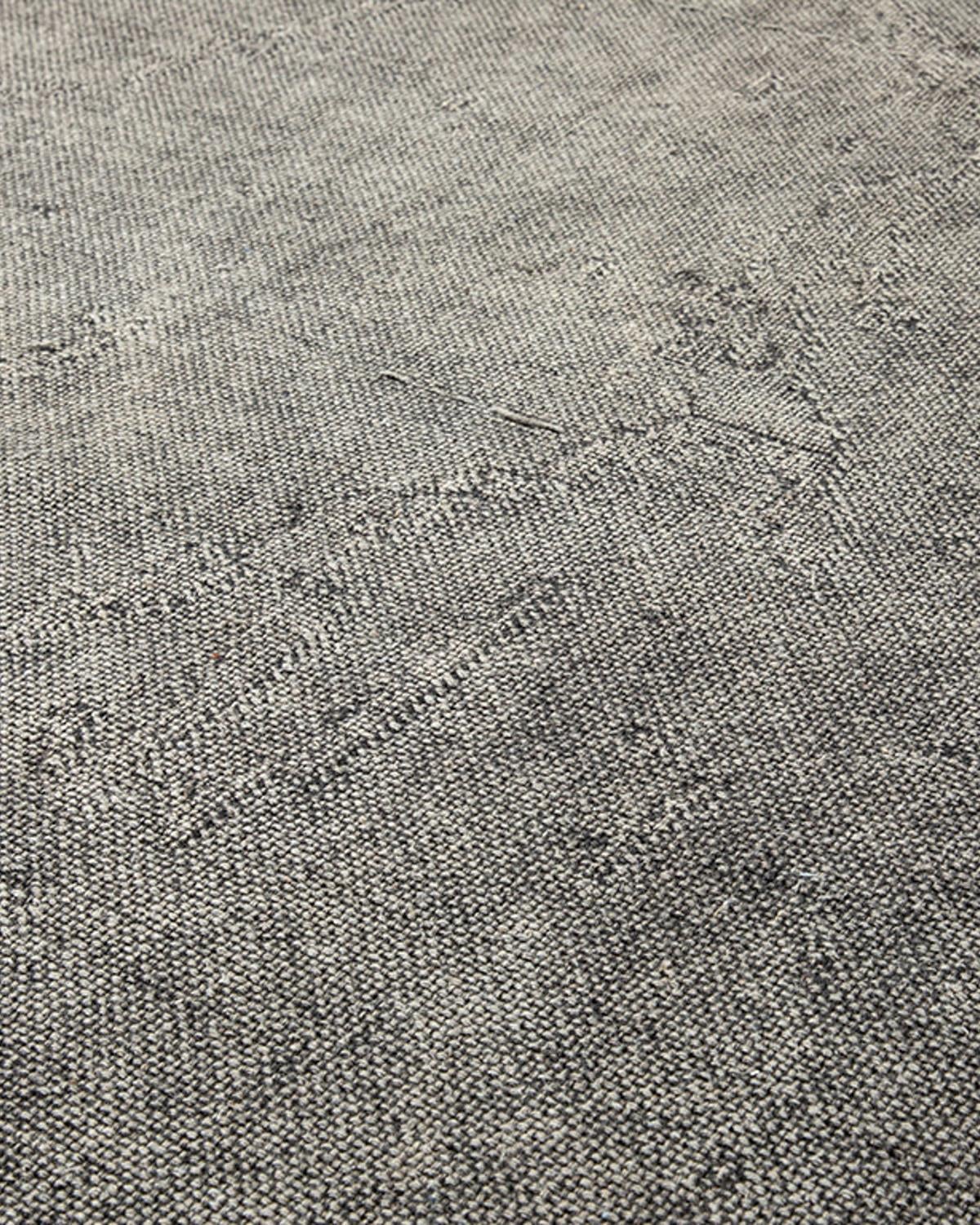 Fringe Килим Памучен, Сиво, 80 X 150 Cm