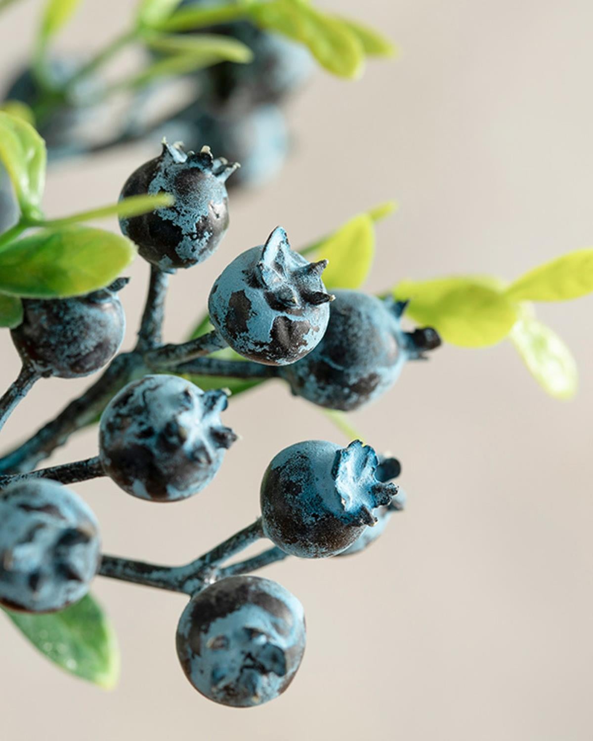 Fruit Branch Изкуствено Цвете Един Стрък Пяна 28 см Бордо
