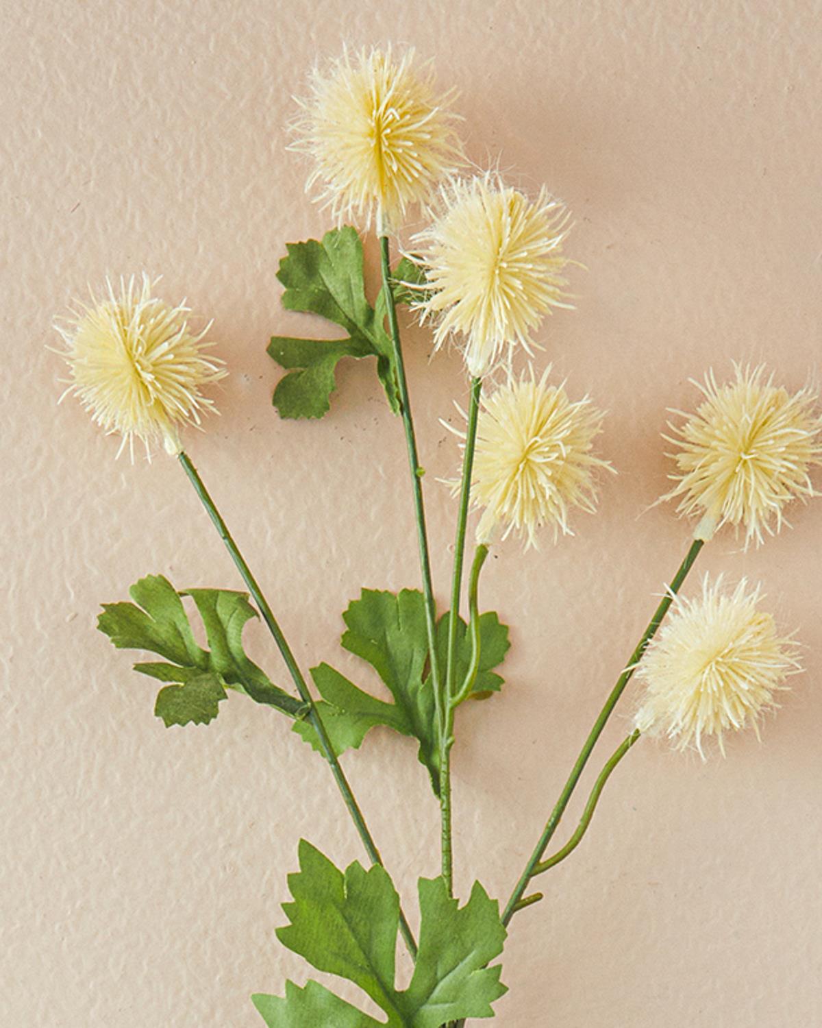 Fruity Изкуствено Цвете Един Стрък 62 см Бял