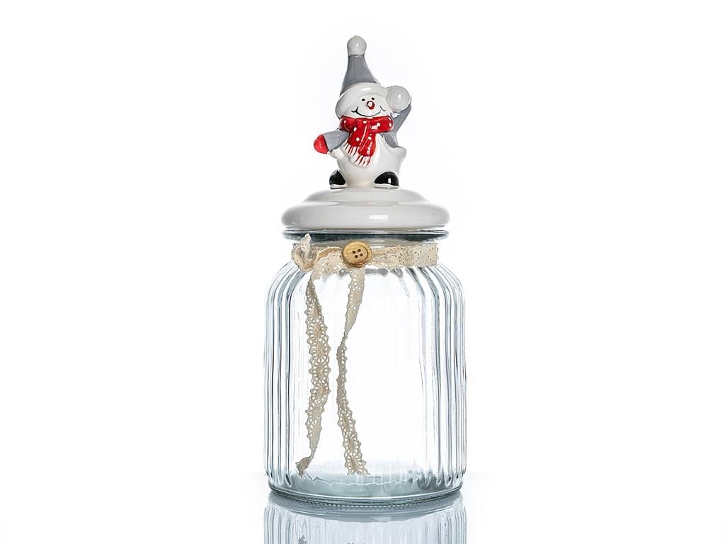 Funny Snowman БУРКАН Керамичен 900 ml Red