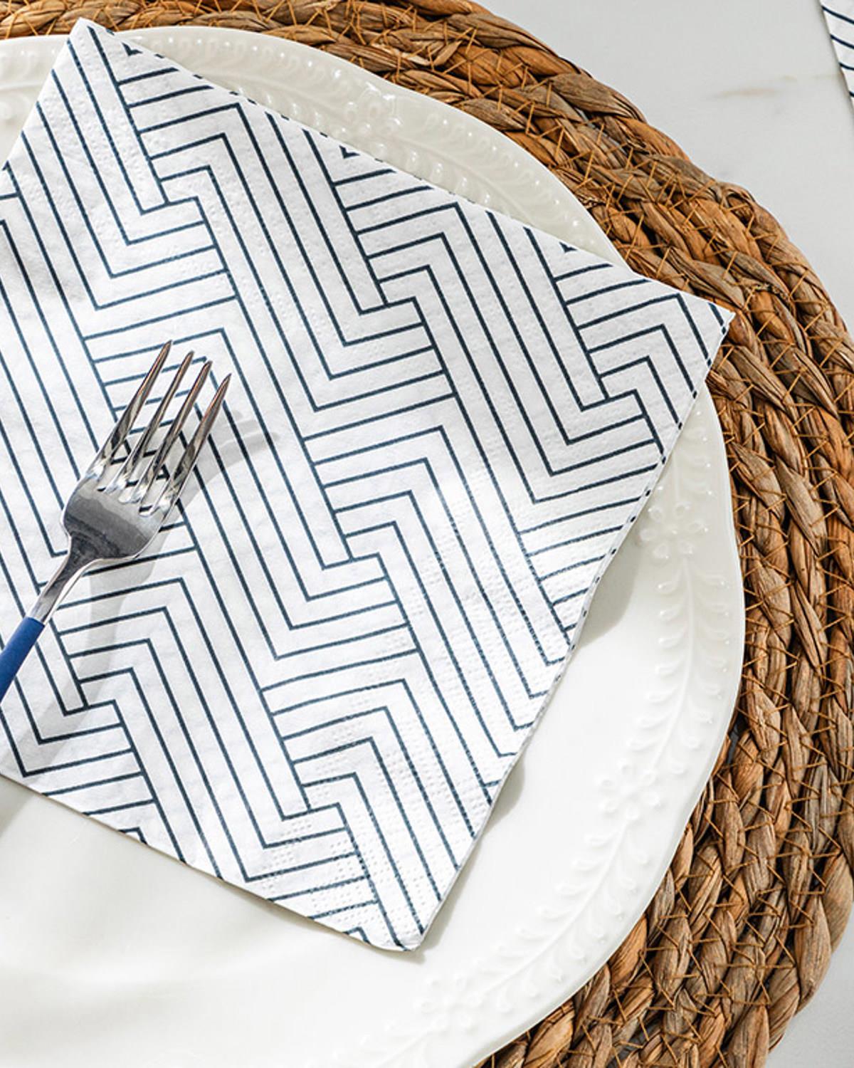 Gate Хартиени Салфетки 20 бр. Хартия 33x33 см Черен