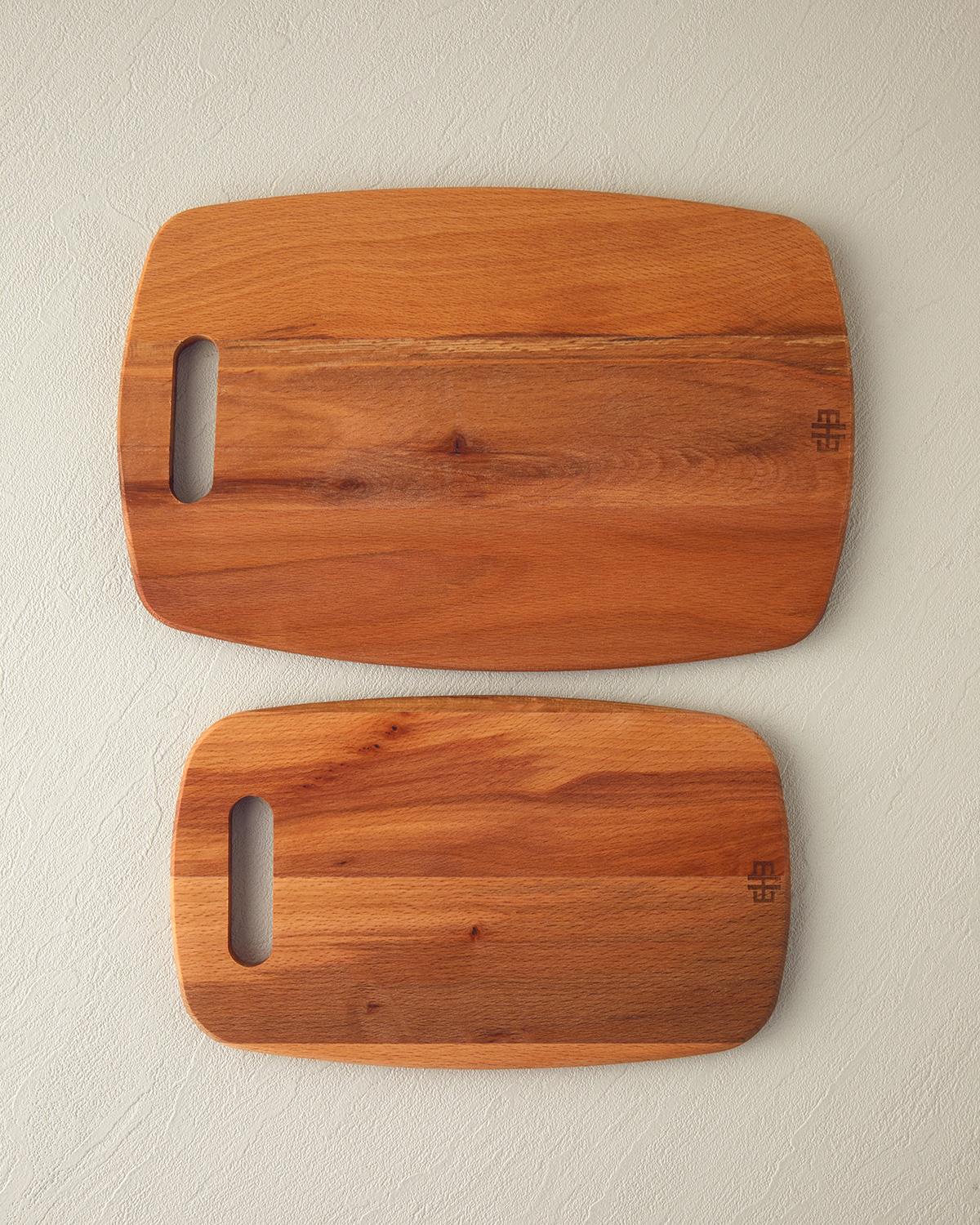 Gemma Дъска За Рязане 2 бр. Бук 20x30 см+15x25 см Кафяв