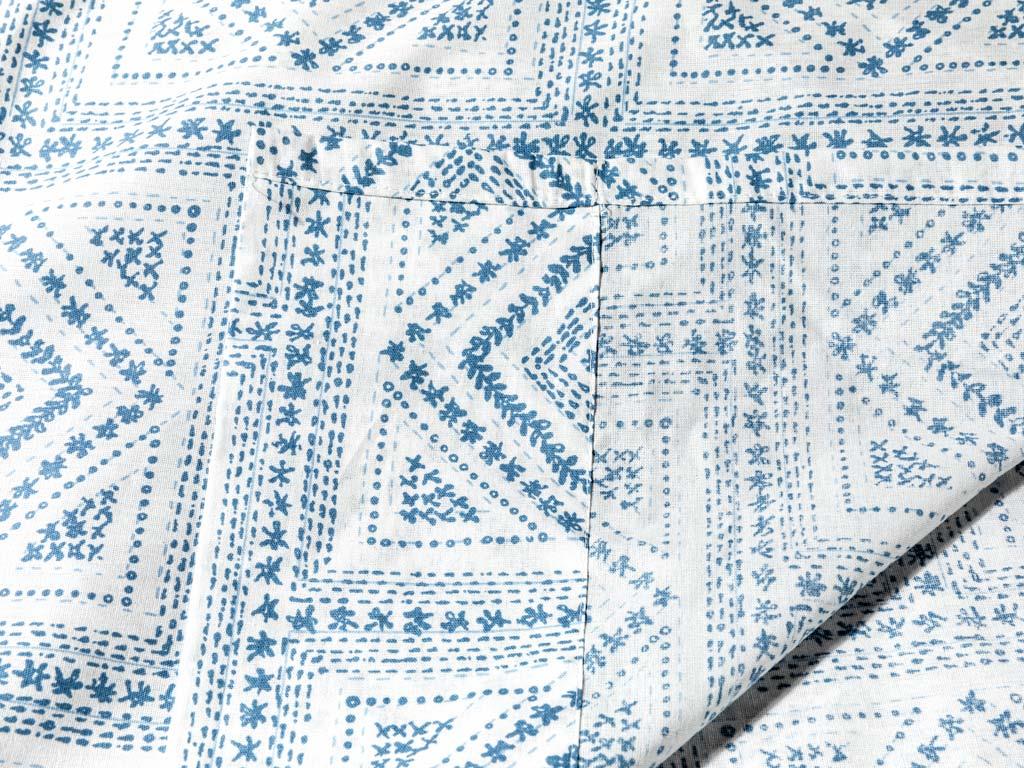 Geostitch ГОРЕН ЧАРШАФ Кing size Памучен Blue.