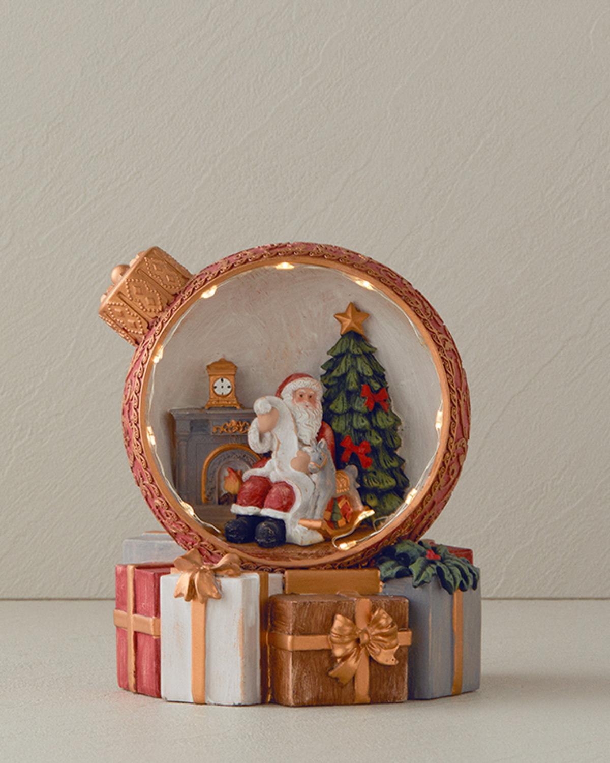 Giftbox Фигурка С Led Керамика 15x14x16,5 см Червен