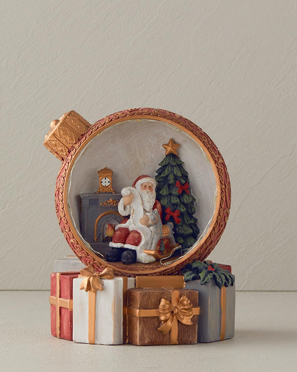 Giftbox Фигурка С Led Керамика 15x14x16,5 см Червен