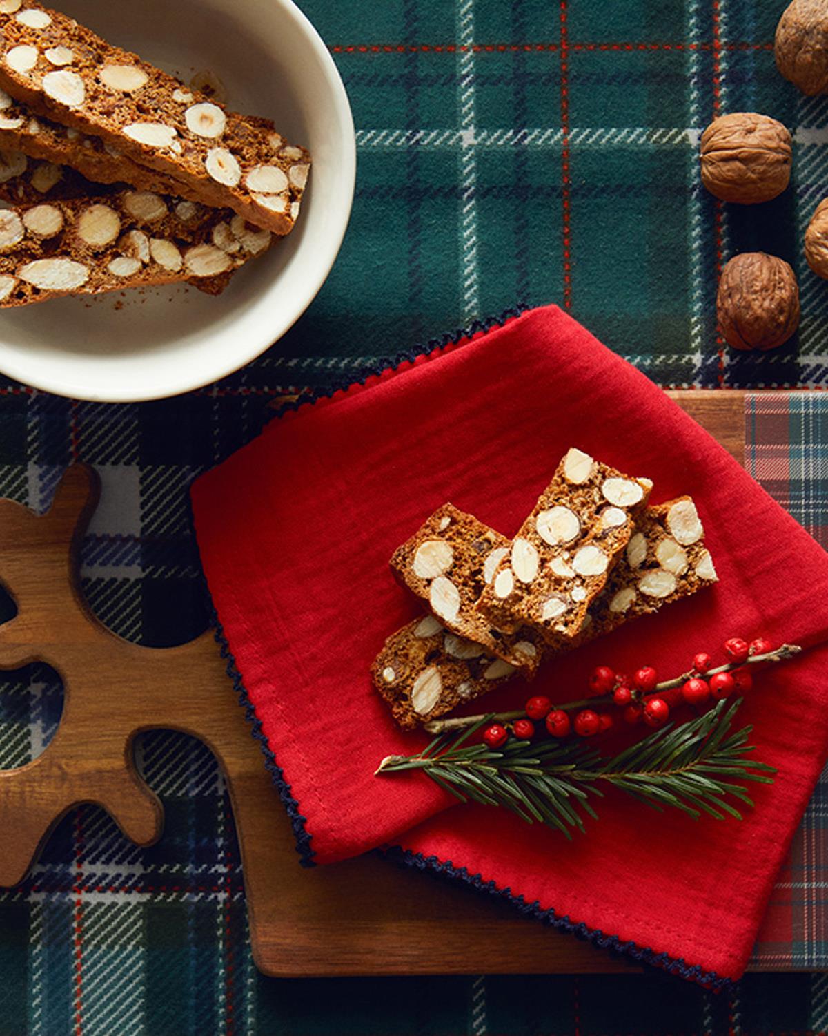 Gingham Дъска За Предястия Дървен 33 см Кафяв