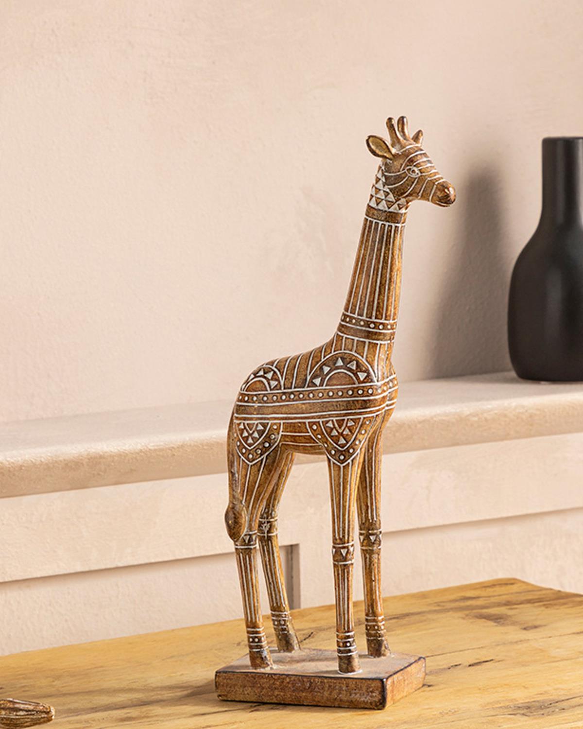 Giraffe Дрънкулка Полирезин, Светлокафяво., 0