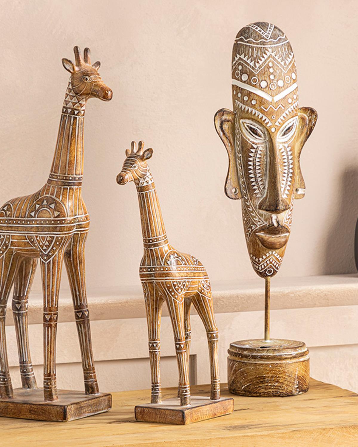 Giraffe Дрънкулка Полирезин, Светлокафяво., 0