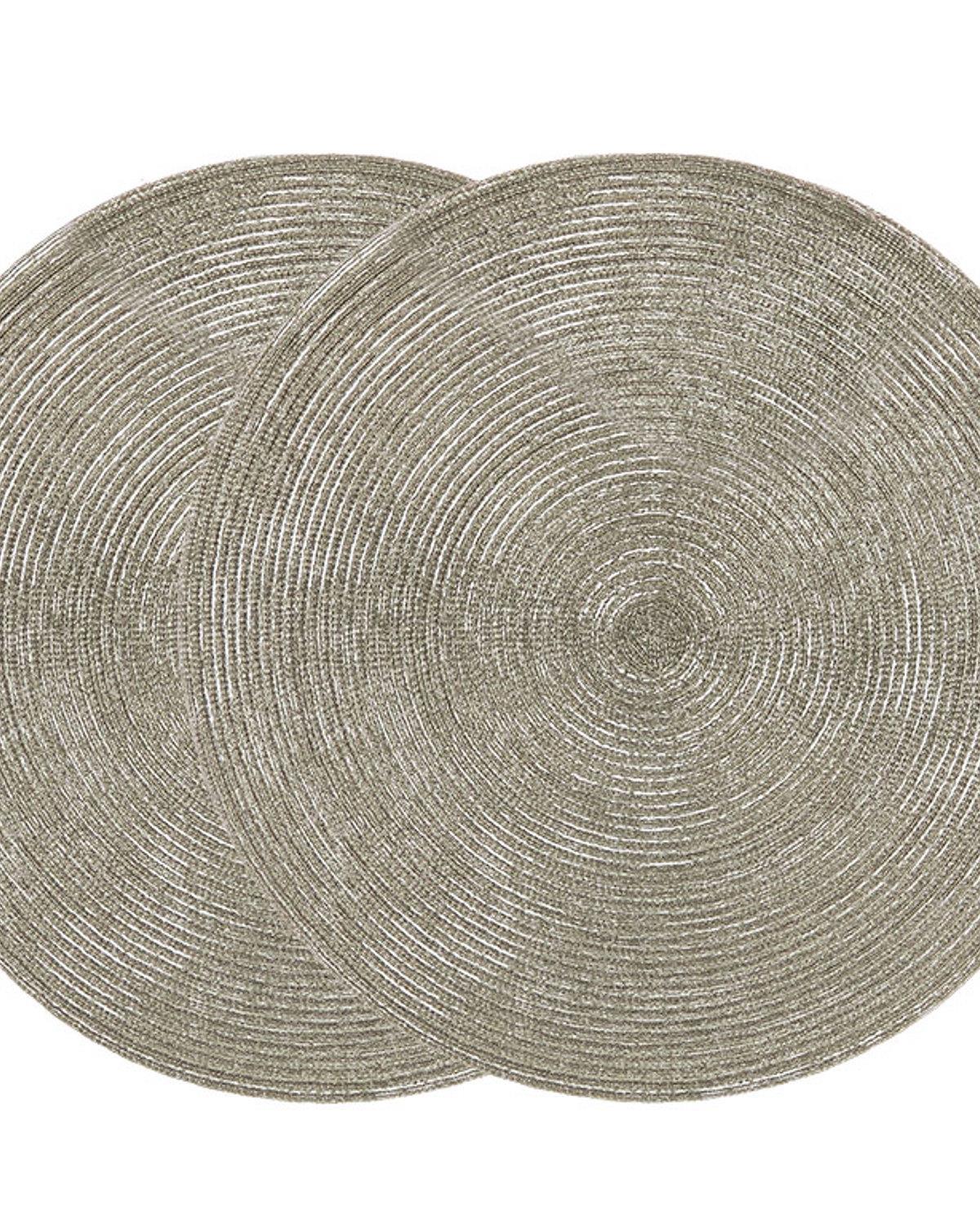 Glam Подложки За Хранене 2 бр. Полиестер 38 см Златен