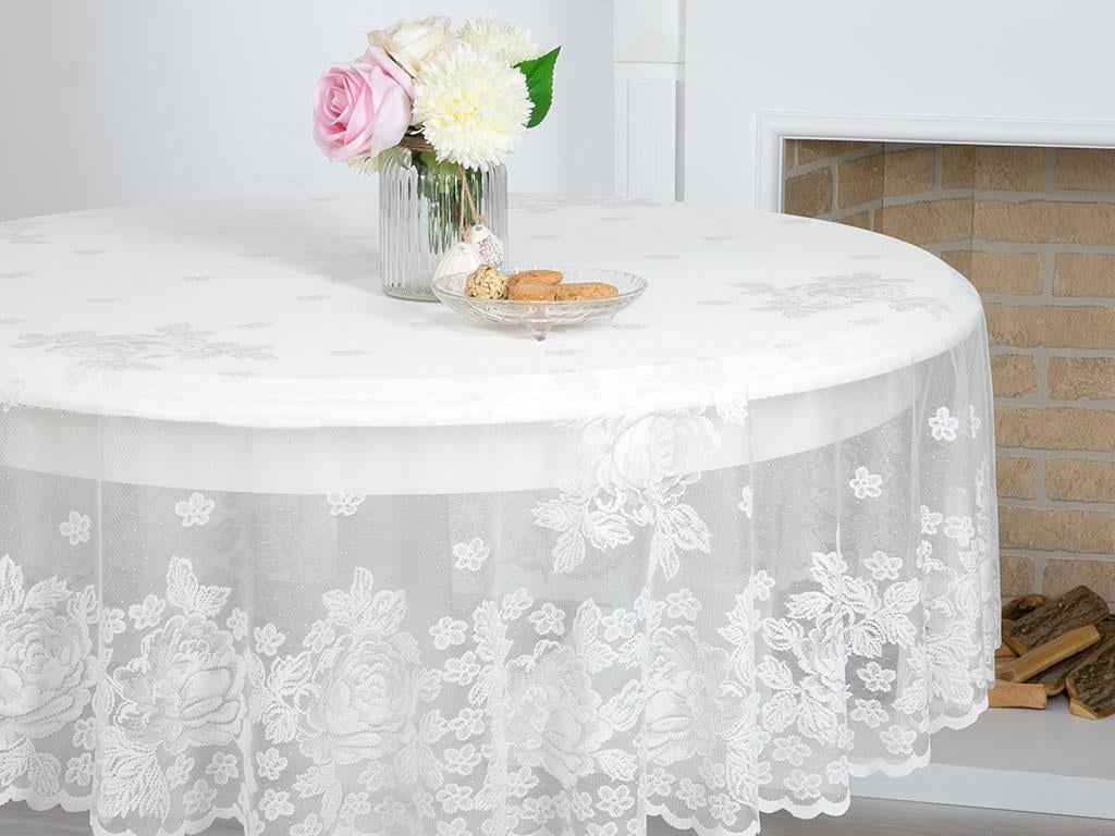 Glam Rose Покривка за Маса Плетиво 180R Champagne