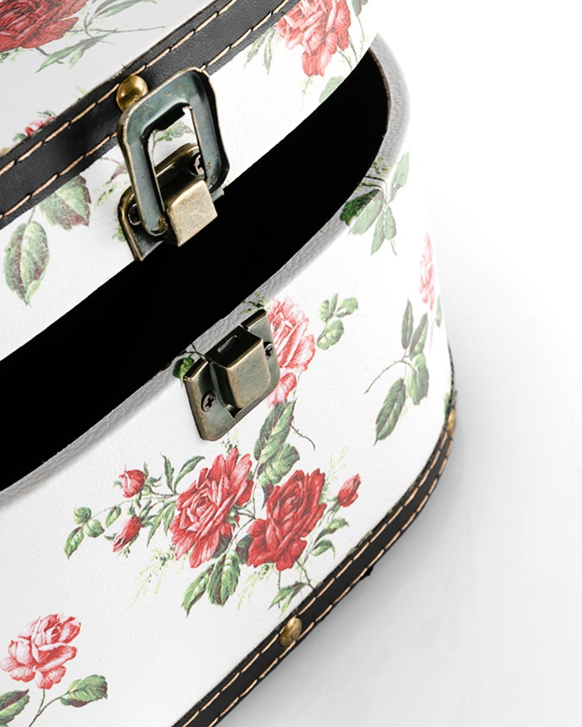 Glam Rose Декоративна Кутия МДФ 25,5x16,5x15 см Червен