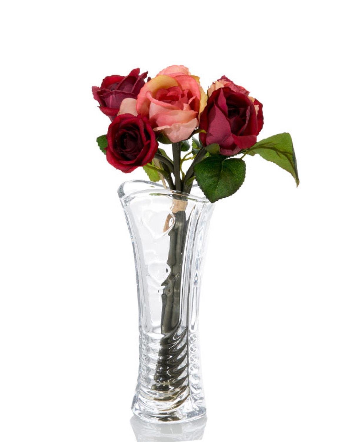 Glam Rose Изкуствено Цвете 28 см Червен - Розов