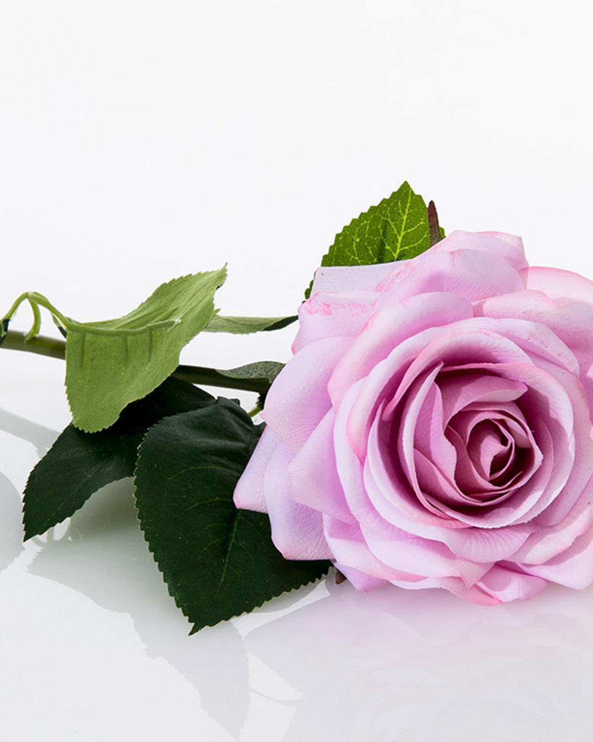 Glam Rose Изкуствено Цвете 53 см Светловиолетов