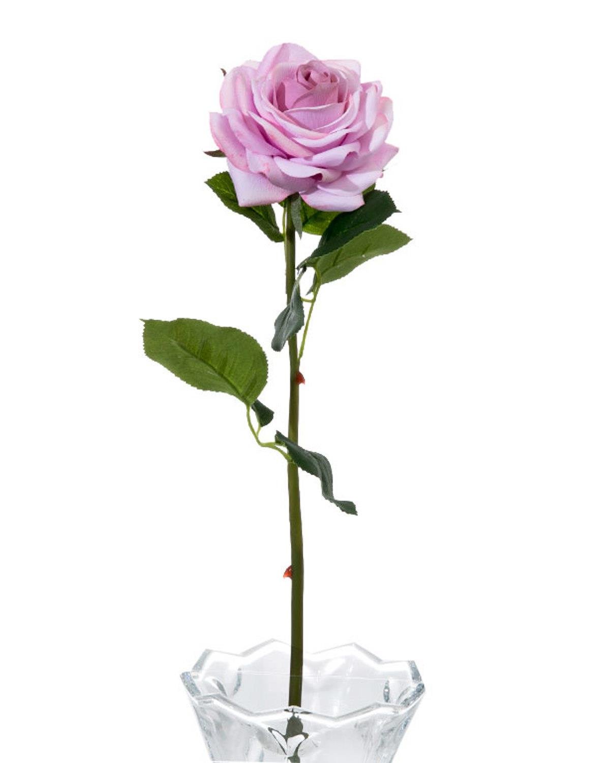 Glam Rose Изкуствено Цвете 53 см Светловиолетов