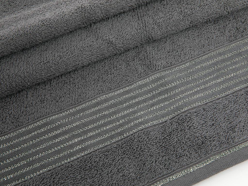 Glam Stripe ХАВЛИЯ ЗА ЛИЦЕ Сребрист (златист) 50x80 cm Gray
