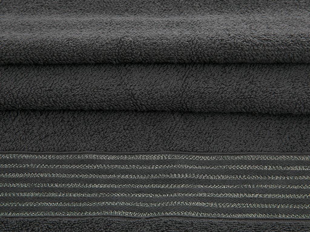 Glam Stripe ХАВЛИЯ ЗА ЛИЦЕ Сребрист (златист) 50x80 cm Gray