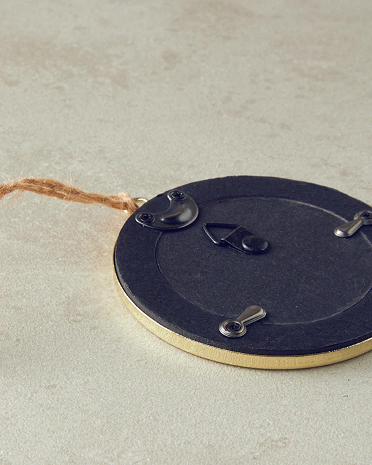 Glitter Висящ Аксесоар С рамка 6x6 см Златен