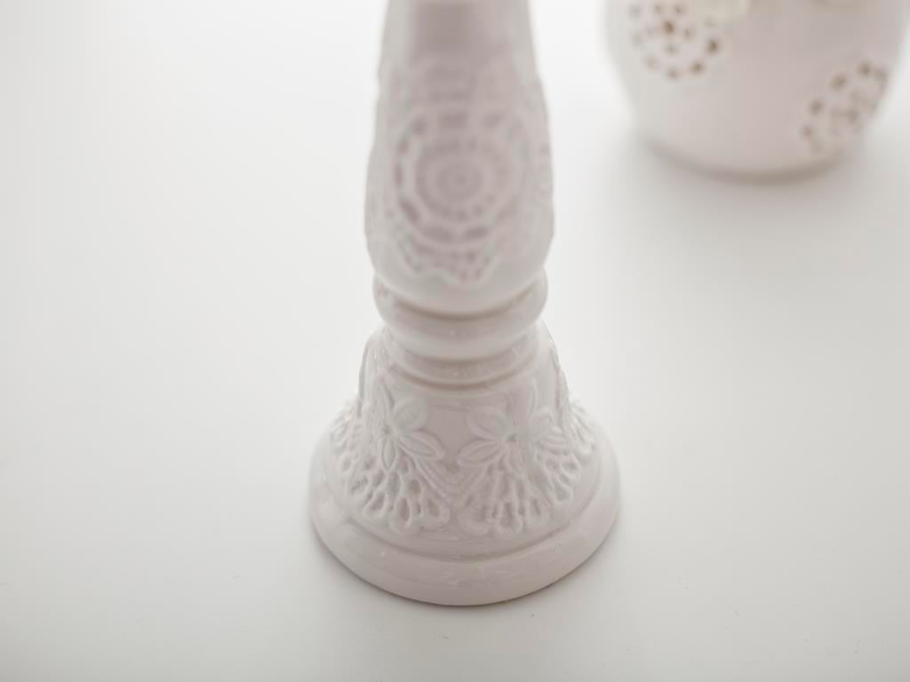 Gloria СВЕЩНИК Керамичен White