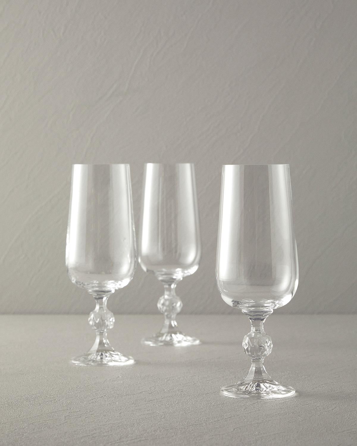 Glossy Чаша 3 бр. Кристалин 280 мл Прозрачен