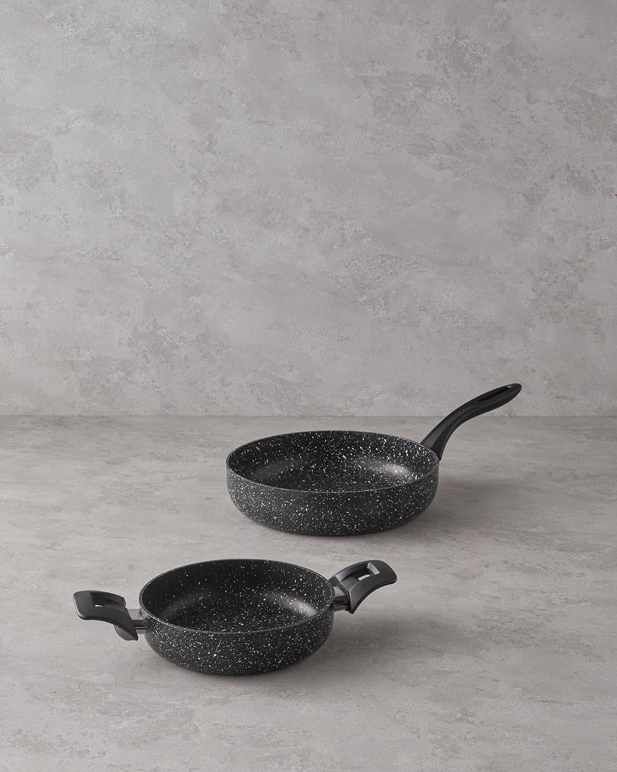 Granada Комплект тиган с две дръжки-ти 2 части Алуминий 20x26 см Черен