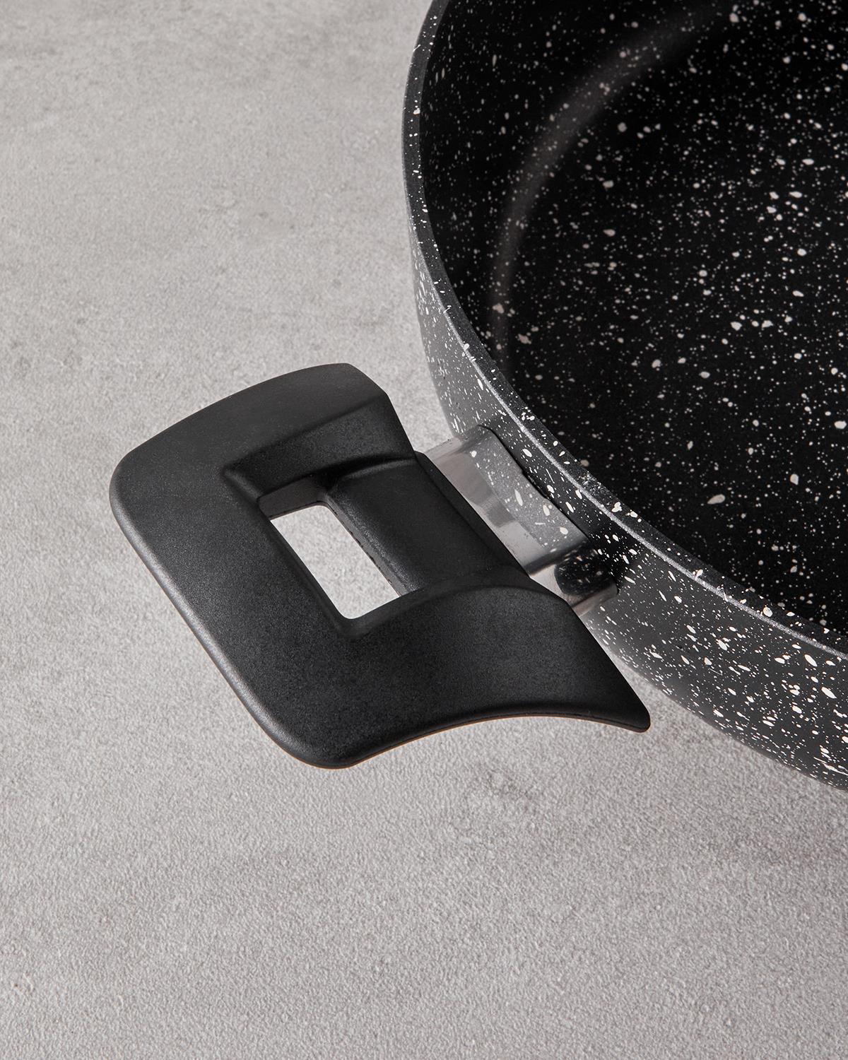 Granada Комплект Тенджери 3 части Алуминий 26-26 см Черен