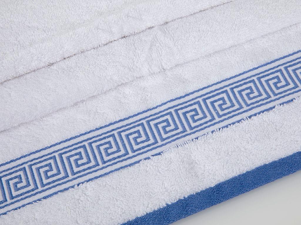 Greek Key ХАВЛИЯ ЗА ЛИЦЕ Жакардов 50x80 cm White